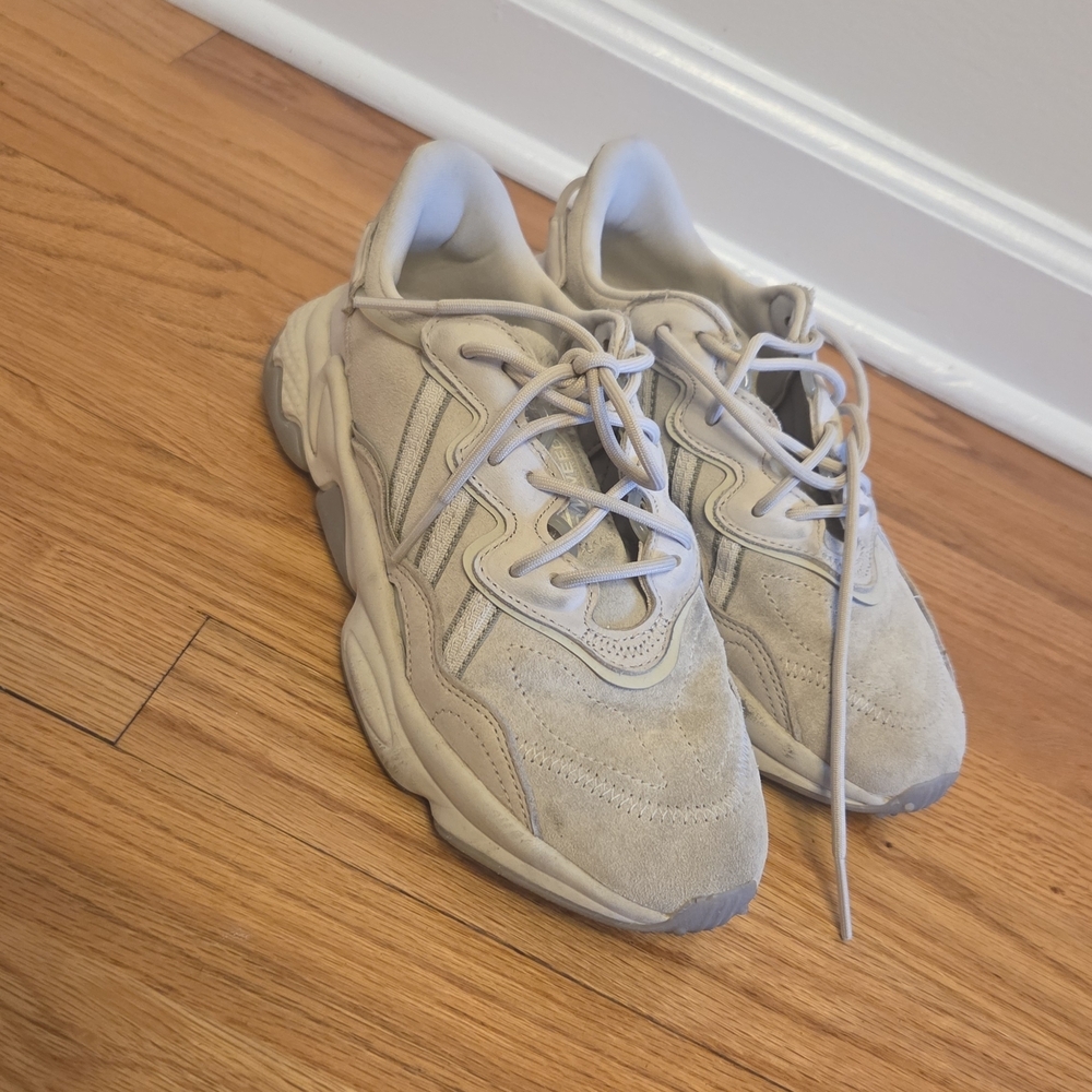 adidas Cream Athletic Shoes